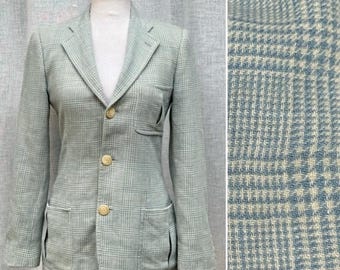 Ralph Lauren collection classic black label plaid houndstooth blazer