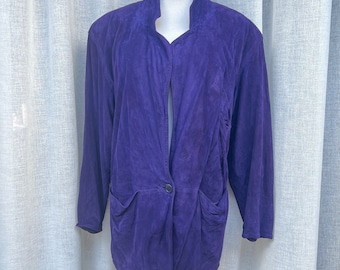 1990 Genuine Suede Purple Blazer