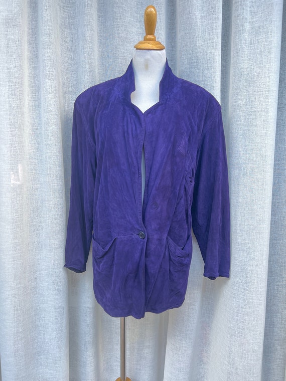 1990 Genuine Suede Purple Blazer