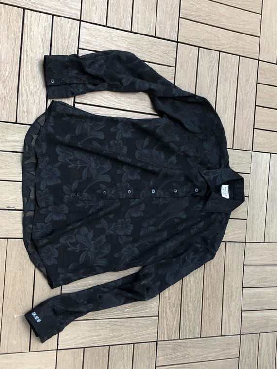 From Collars to Cuffs custom made black floral br… - image 8