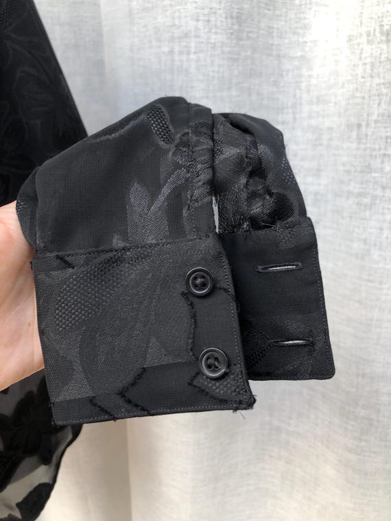 From Collars to Cuffs custom made black floral br… - image 4