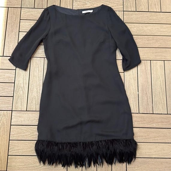 R.E.D Valentino Black long sleeve shift dress