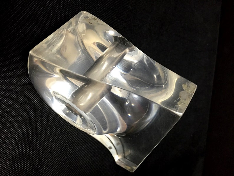 Vintage Lucite Acrylic Bookend Etsy