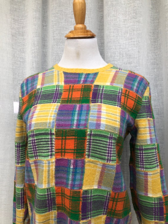 Vintage Colorful POLO Ralph Lauren Hand Knitted W… - image 5