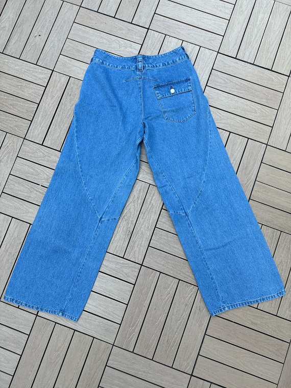 Authentic 90's Forenza Wide Leg Blue Jeans - image 6
