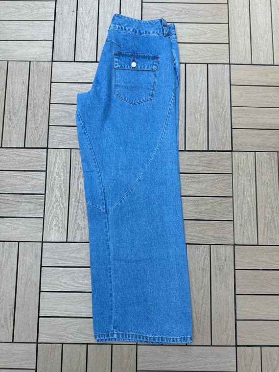 Authentic 90's Forenza Wide Leg Blue Jeans - image 8