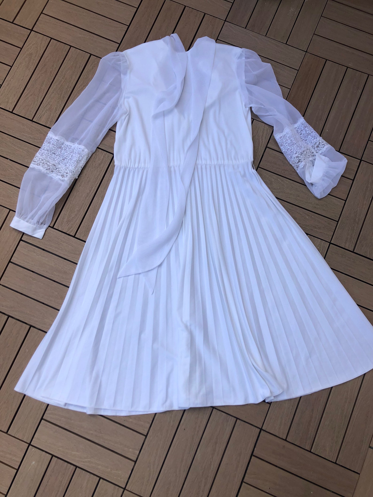 1960s Linen Dress with Wide Leather Belt | XS/S
