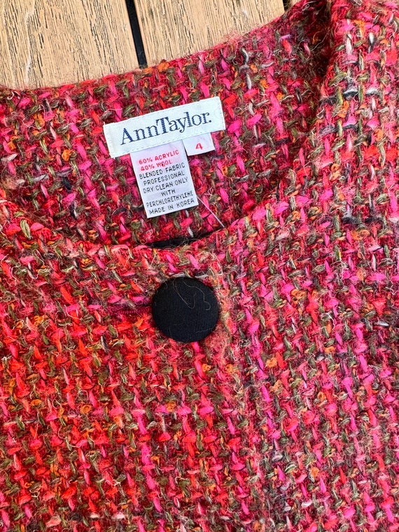 Ann Taylor Wool Blend Cropped Tweed Blazer - image 7