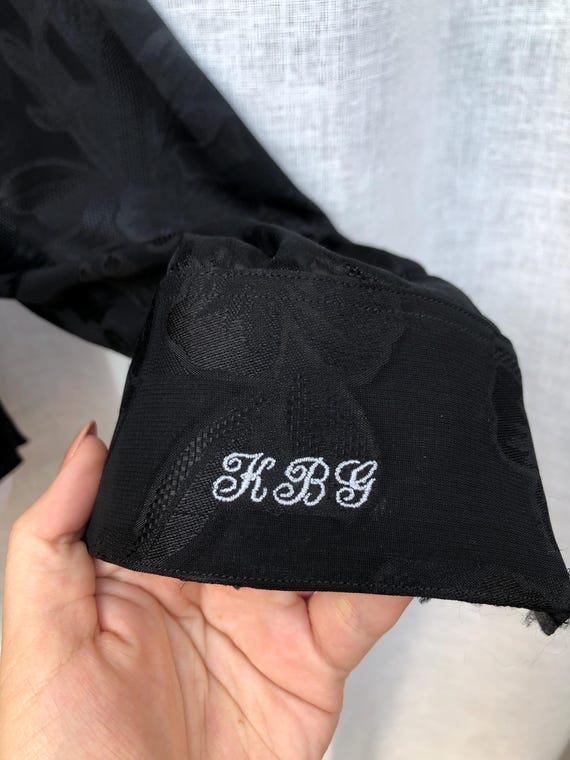 From Collars to Cuffs custom made black floral br… - image 7