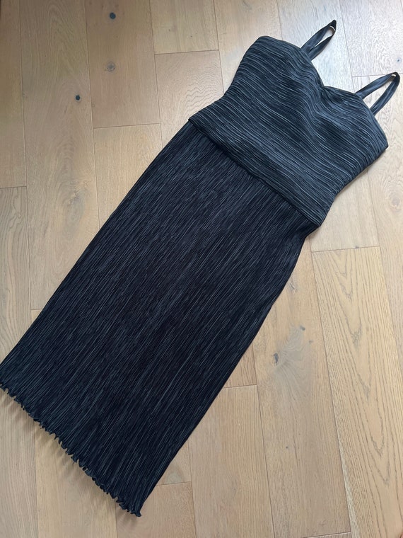 Pierre Labiche  black Fortuny style pleats plisse… - image 1