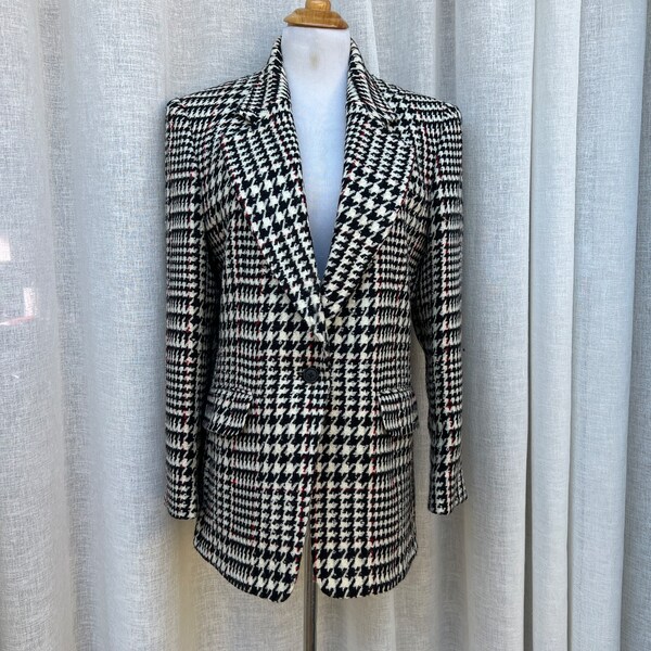 Houndstooth Blazer - Etsy