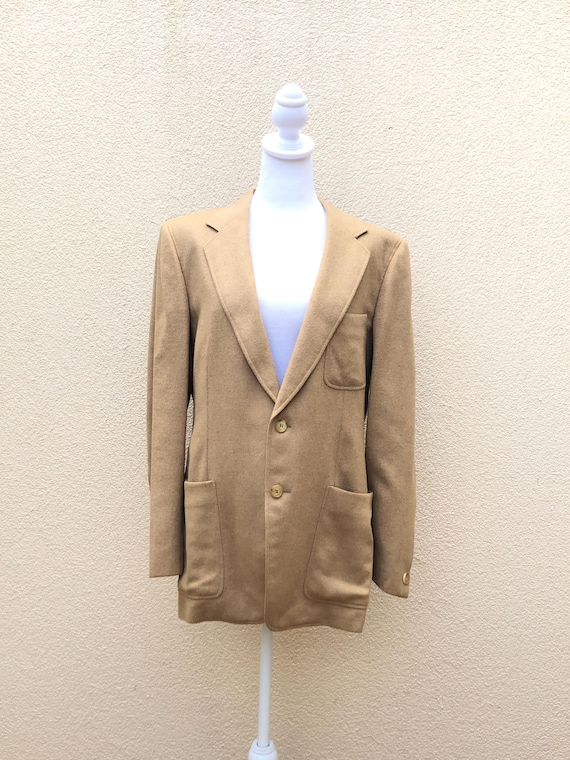 Paul Stuart, Paul Stuart camel hair brown men’s blazer