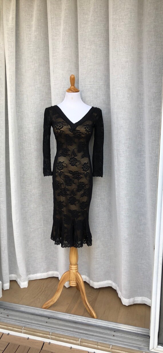 1990's Black Lace Dolce & Gabbana Vintage Designer