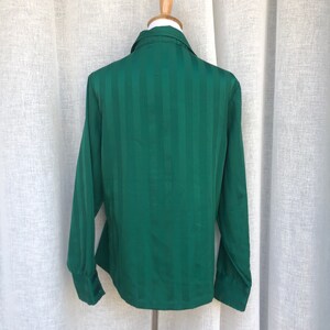 Vintage Dearborn Emerald Green Long Sleeve Blouse image 6