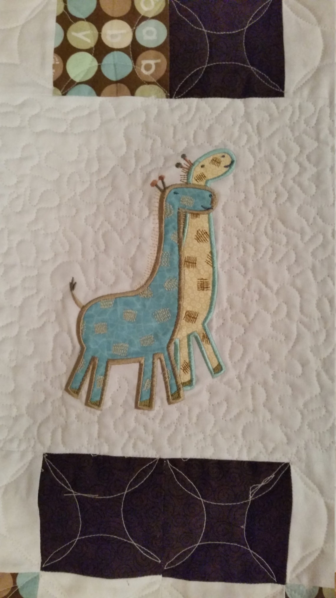 Giraffe Baby Quilt Etsy