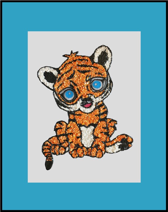 Tiger Nursery Decor Tiger Nursery Jungle Art Circus Art Bedroom Decor White Tiger Orange Tiger Art Decor Animals