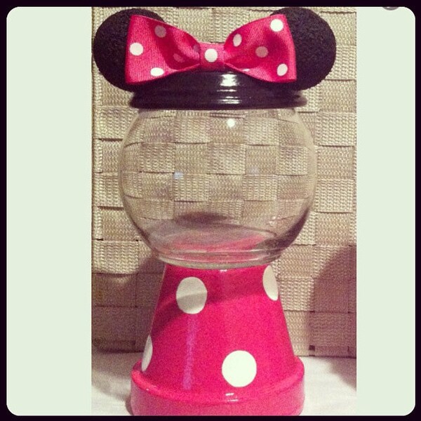Minnie Mouse Inspired Candy Jar