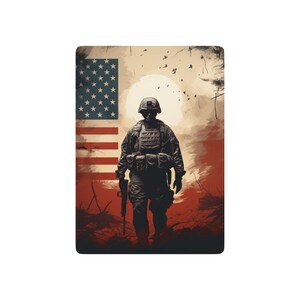 ポーカートランプ、戦争現場を去る孤独な兵士 - カードプレイヤー、コレクター、退役軍人への贈り物、戦争のためのユニークなカードデッキ