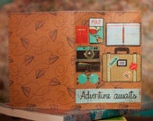 Passport cover - Leather passport cover - Passport holder - Passport case - Personalized passport cover - Adventure awaits