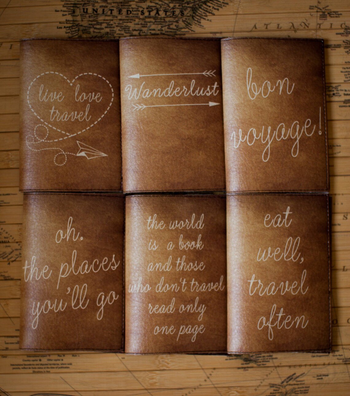 Passport cover Quote Leather passport cover Passport Etsy