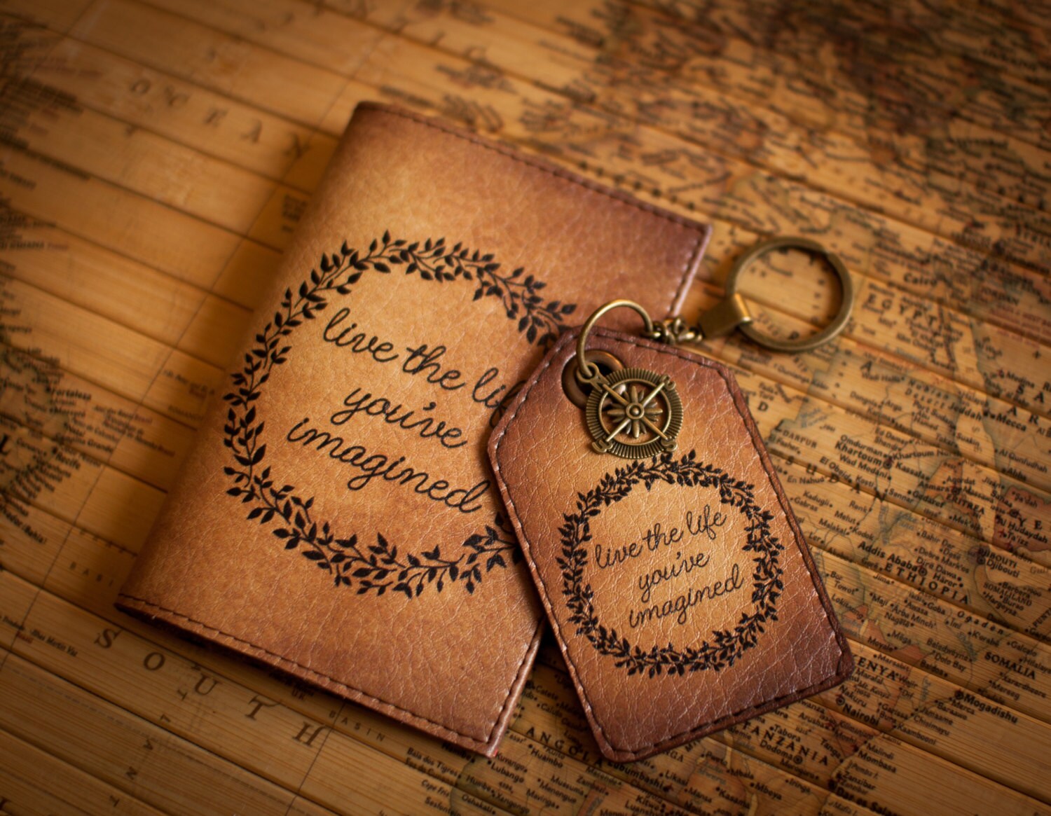 Passport Cover Quote Leather Passport Cover Passport Etsy UK