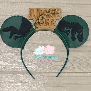 Jurassic Park Ear Headband, Ear Headband, Hair Accessories, Jurassic Park, Universal Studio Jurassic Park Ear Headband