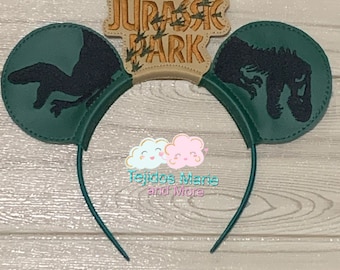 Jurassic Park Ear Headband, Ear Headband, Hair Accessories, Jurassic Park, Universal Studio Jurassic Park Ear Headband