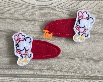 Minnie Hair Clip, Minnie Clips, Hair Accessory’s, Todler Hair Clips, Girls Hair Clips, Todler Clips, Disney Hair Clips