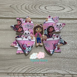 Gabby Doll Hair Bow, Hair Bow for Gift, Gabby Hair Clip, Hair Accessories, Toddler Girl, Gabby Doll Hair Clip, Gabby Doll Bow