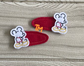 Mickey Hair Clip, Mickey Clips, Hair Accessory’s, Todler Hair Clips, Girls Hair Clips, Todler Clips, Disney Hair Clips