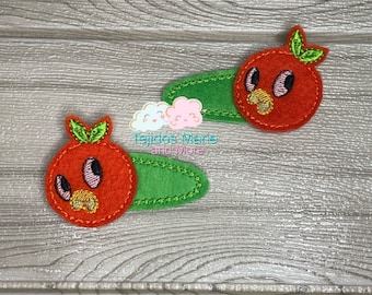 Orange Bird Hair Clip, Orange BirdClips, Hair Accessory’s, Todler Hair Clips, Girls Hair Clips, Todler Clips, Orange Feltie