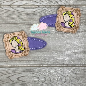 Rapunzel Hair Clip, Rapunzel Clips, Hair Accessory’s, Todler Hair Clips, Girls Hair Clips, Todler Clips, Princess Hair Clips