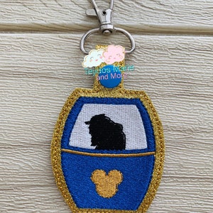 Skyliner, Skyliner Key Fob, Embroidery Key Fob, Embroidered, Key Chain, Key Ring