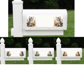 Various Kitten Floral Personalized Address Magnet for Mailboxes, Yard sign