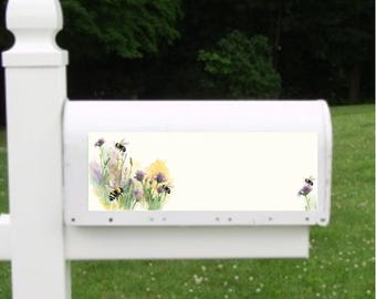 Personalized Bees & Flowers Address Magnet for Mailboxes, Yard sign