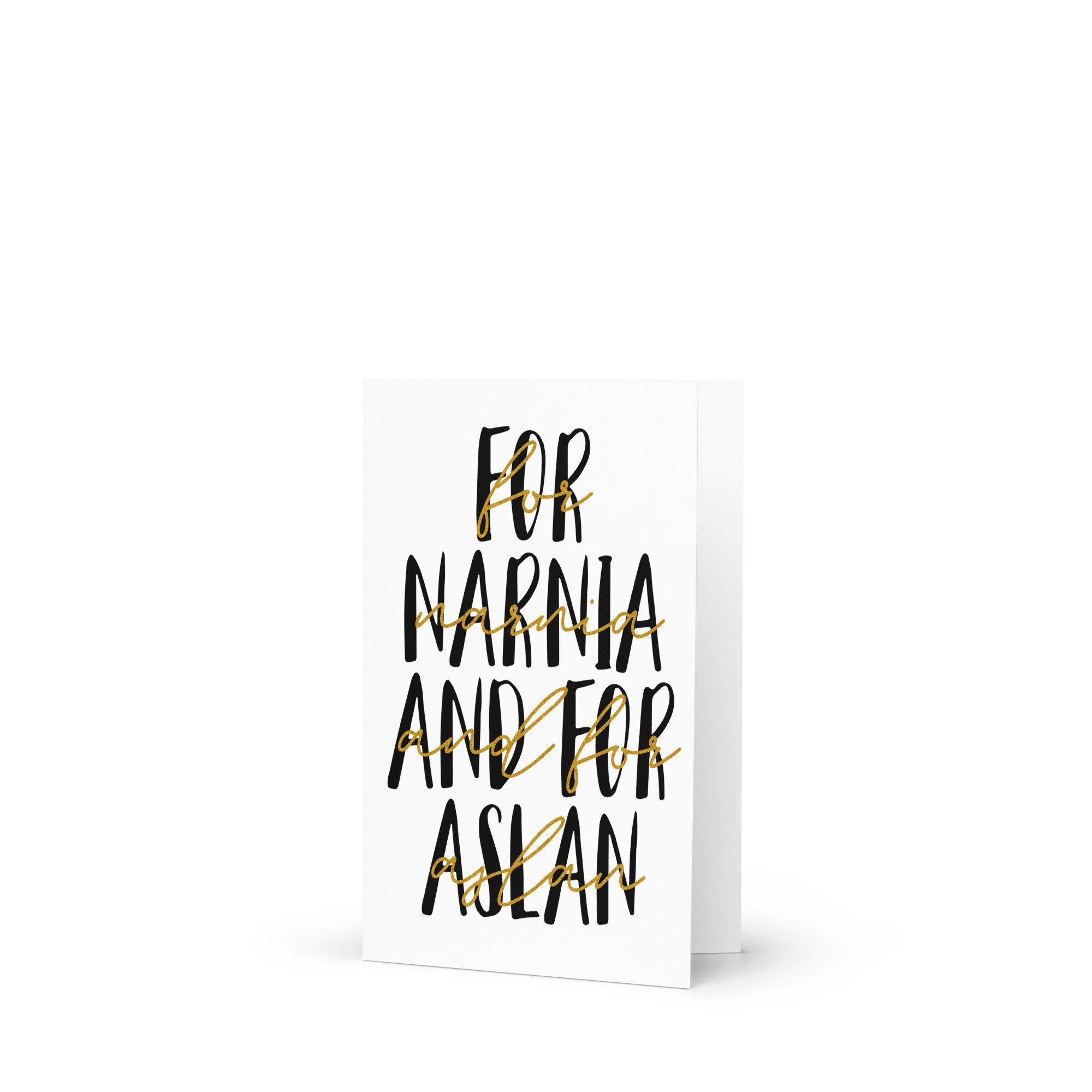 Aslan from The Chronicles of Narnia Greeting Card by E Felix