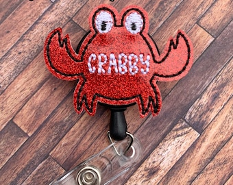 I/'m Feeling A Bit Crabby Keyring Key Chain Funny Anmal Crab