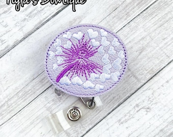 Dandelion Badge Reel, Military Child Badge Reel, Nurse Badge Reel, Retractable ID Badge Holder, Employee ID Badge, April Badge Reel, Work ID