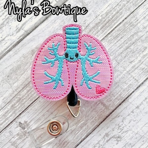 Lungs Badge Reel, Nurse Badge Reel, Respiratory Therapist Badge Reel, Pulmonary Nurse Badge Reel, Respiratory Nurse Gift
