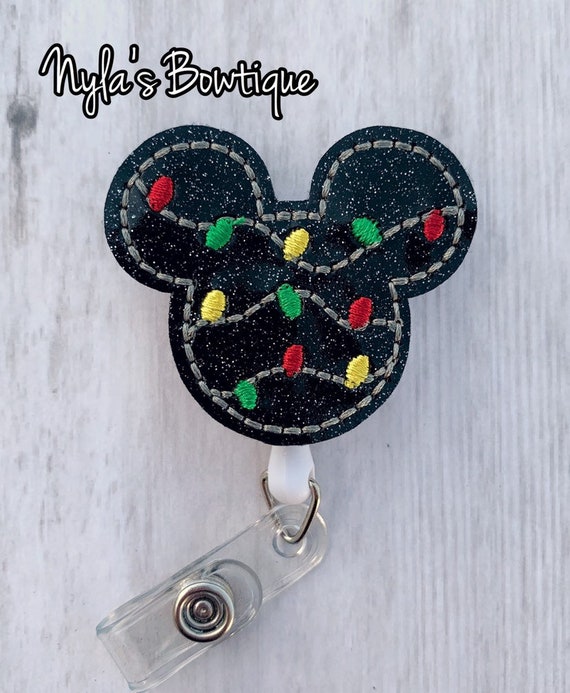 Christmas Badge Reel, Christmas Lights Badge, Nurse Badge Reel