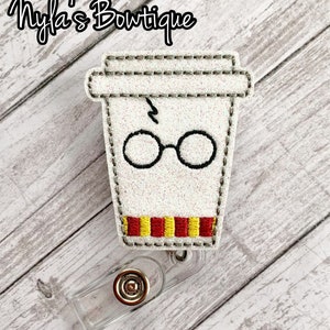 Coffee Badge Reel, Wizard Badge Reel, Nurse Badge Reel, Pediatric Nurse Badge Reel, Retractable ID Badge Holder, Coffee ID Reel