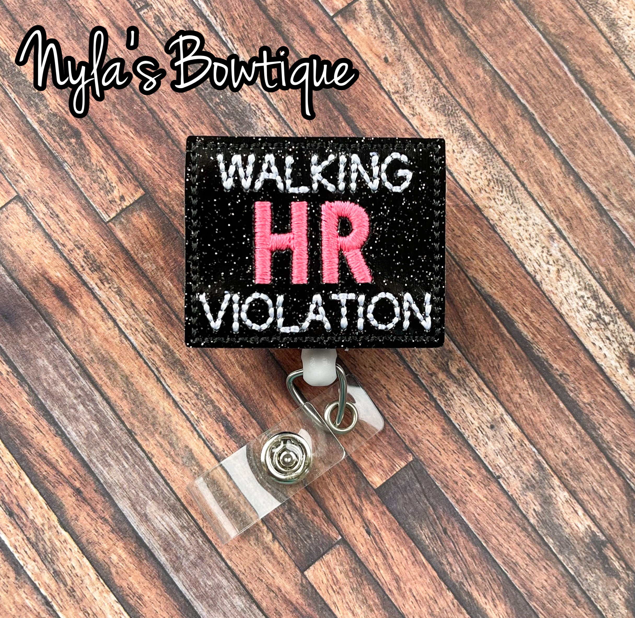 Walking HR Violation Badge Reel, Nurse Badge Reel, Funny Badge Reel, Retractable  ID Badge Holder, Work Badge, Admin ID Badge, Name Tag Badge 