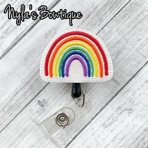 Rainbow Badge Reel, Spring Badge Reel, Nurse Badge Reel, Teacher Badge Reel, Retractable Badge Reel, Pediatric Nurse Badge, Pride Badge Reel