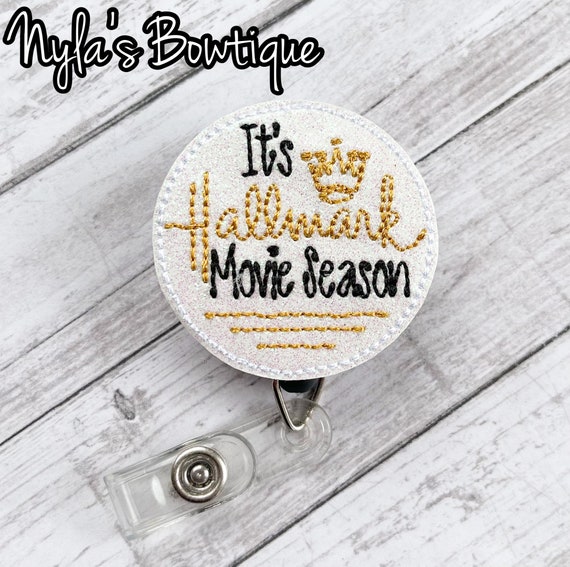 Christmas Movies Badge Reel, Nurse Badge Reel, Holiday Badge Reel,  Retractable ID Badge Holder, Medical Badge Reel, Name Tag Badge, Work ID 