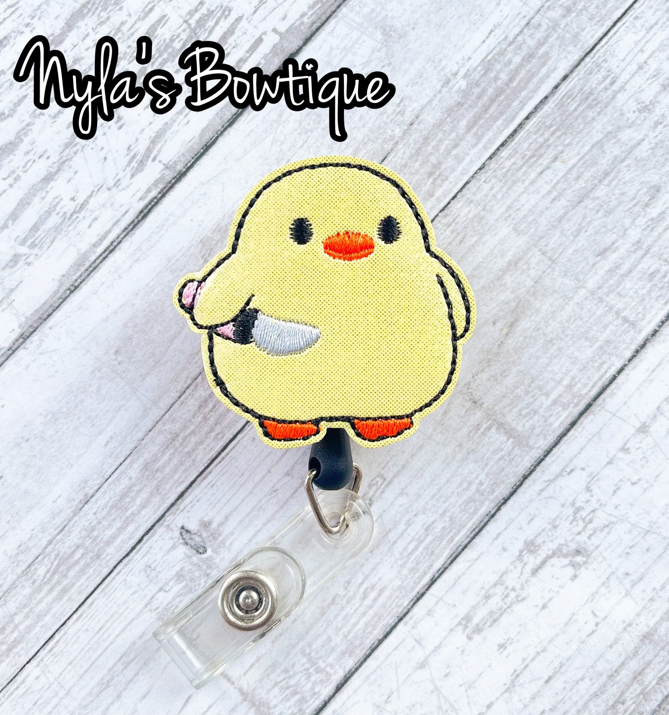 Plifal 2 Pack Dried Flower Nurse Badge Reel Retractable - Cute Cardiac - View #10