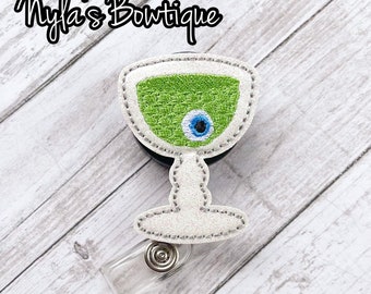 Halloween Badge Reel, Eyeball Badge Reel, Nurse Badge Reel, Ophthalmologist Badge Reel, Retractable ID Badge Holder, Teacher Badge Reel