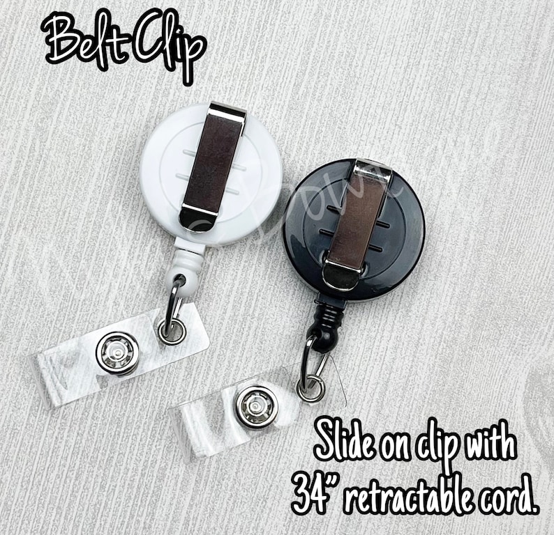 Cartoon Sponge Badge Reel, Snail Badge Reel, Pediatric Nurse Badge Reel, Retractable ID Badge Holder, Starfish Badge Reel, Name Tag Badge image 8