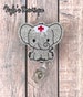 Elephant Nurse Badge Reel, Elephant Badge Reel, RN Badge Reel, Badge Reel for Nurse, Retractable Badge Reel 