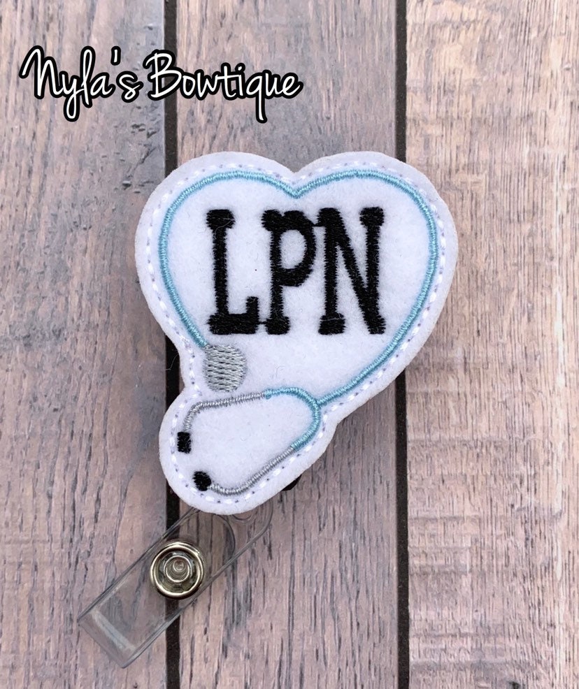 LPN Badge Reel Licensed Practical Nurse Badge Reel Nurse ID Etsy