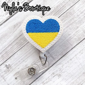 Support Ukraine Badge Reel, Nurse Badge Reel, Ukraine Flag Badge Reel, Teacher Badge Reel, Retractable ID Badge Holder, Work Badge